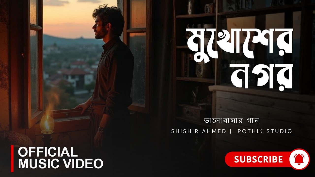 মুখোশের নগর (Mukhosher Nagar) | Pritom & Nila | Popular Bangla Song | Pothik Studio | Bangla Gaan