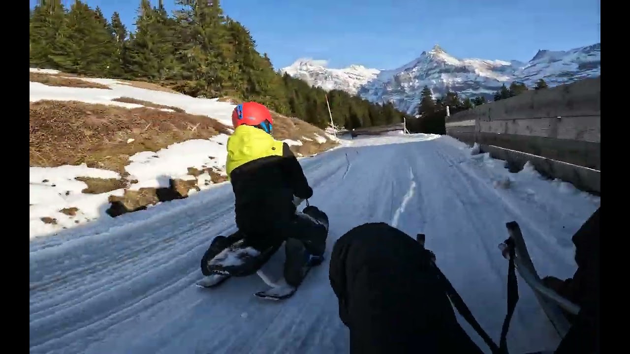 Longest sledge run in the world - Grindelwald Big Pintenfritz