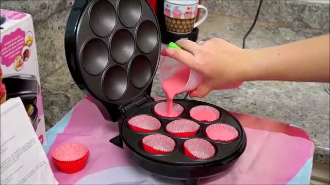 Maquina Cupcake - Funcionamento / Receita Cupcake Rosa Fofinho  #2