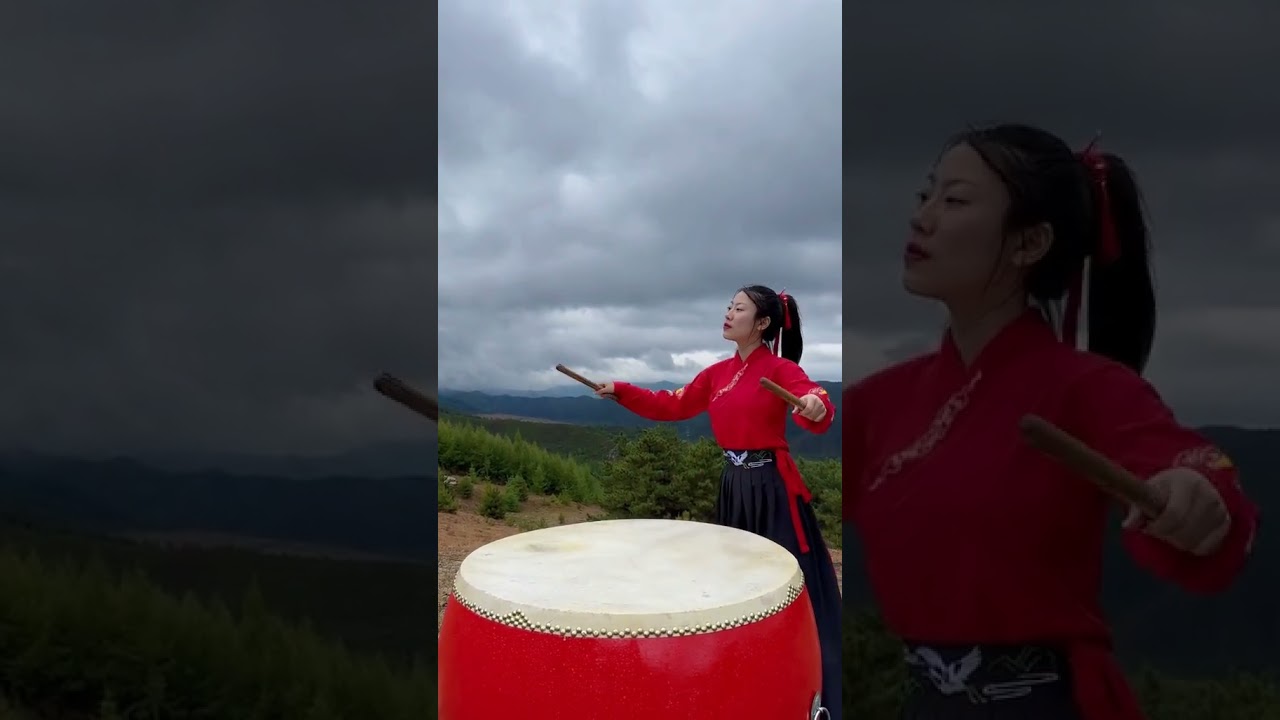 Sounds from the prairie, Chinese drums #travel