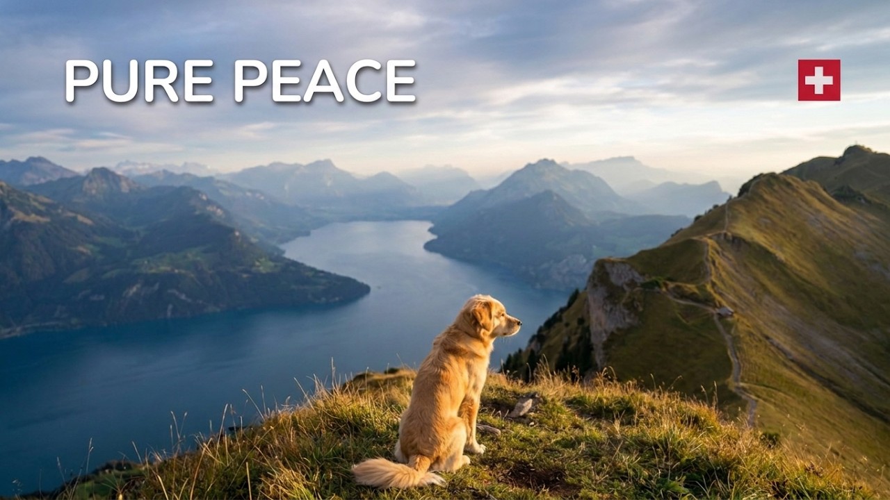 Breathtaking Alpine Ridge Walk with Two Dogs | Stoos, Switzerland 4K