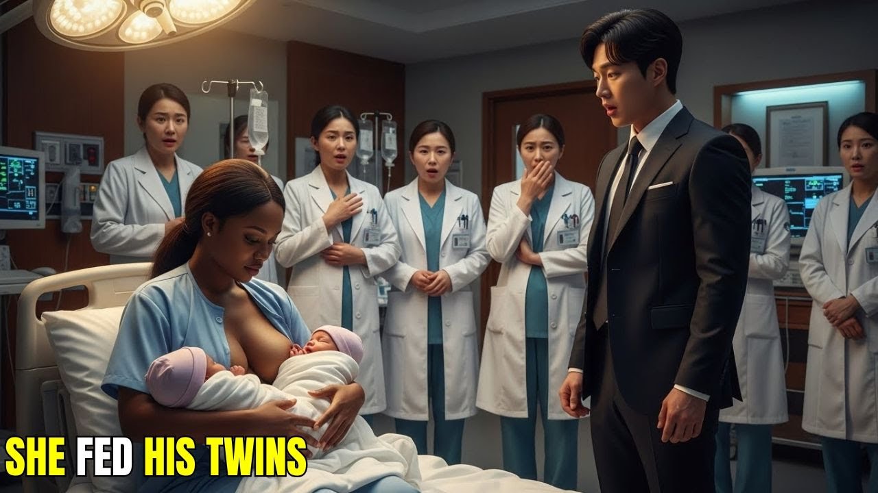 The KOREAN MAFIA Boss’s TWINS Kept Crying in the Hospital—Until a Black Single Mother Did the.....