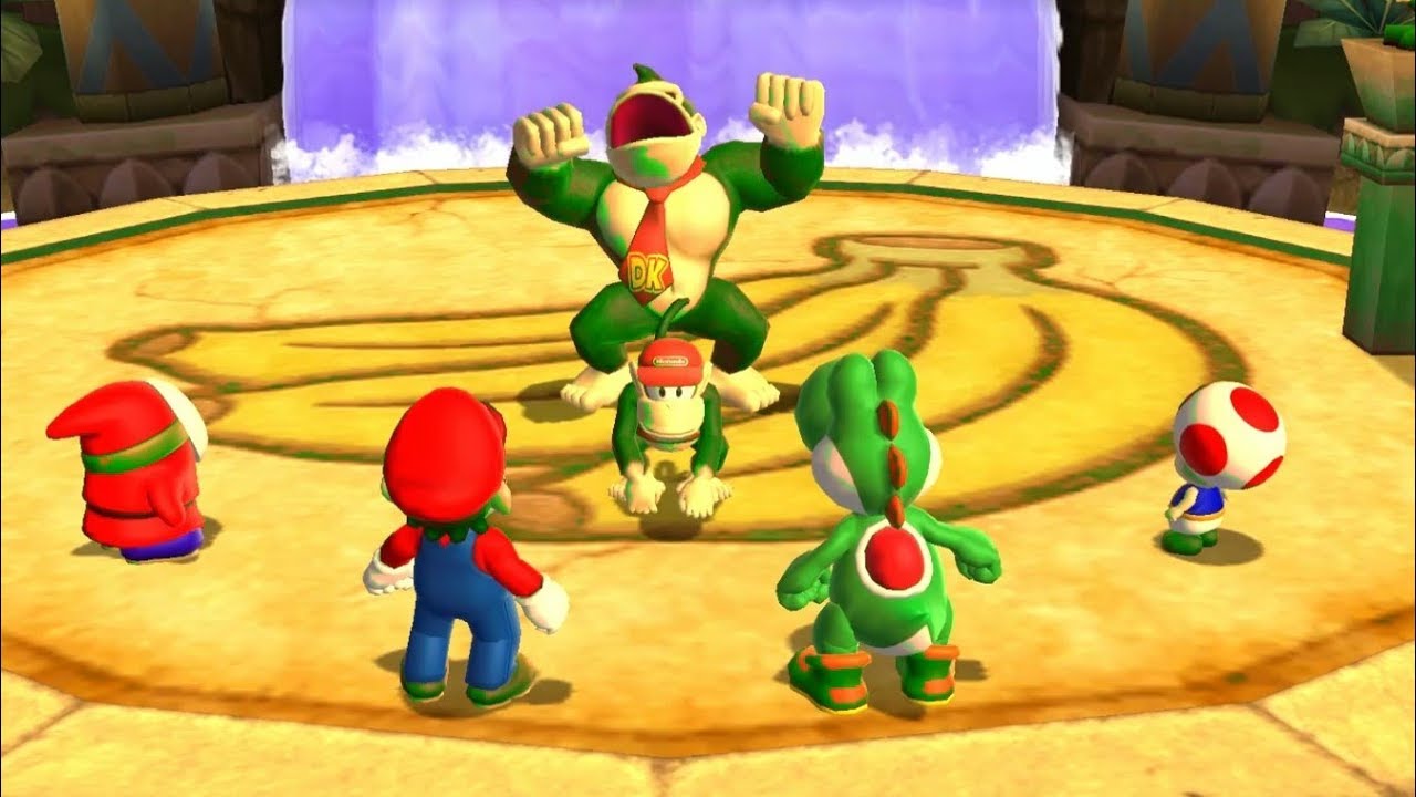 Mario Party 9 - Yoshi Challenge To Play DK's Jungle Ruins, Master Difficulty Gameplay - Supe Games