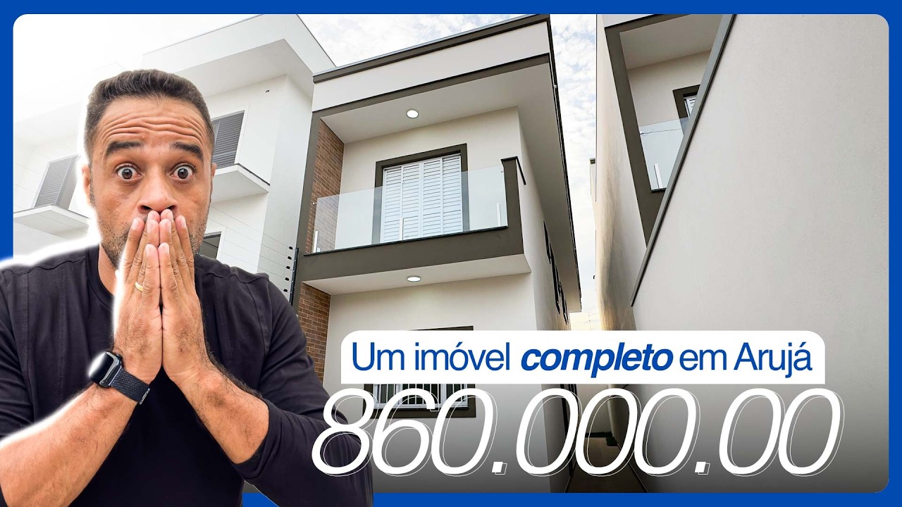 Casa linda em terreno 5x25 metros em Arujá-SP com @vimorar