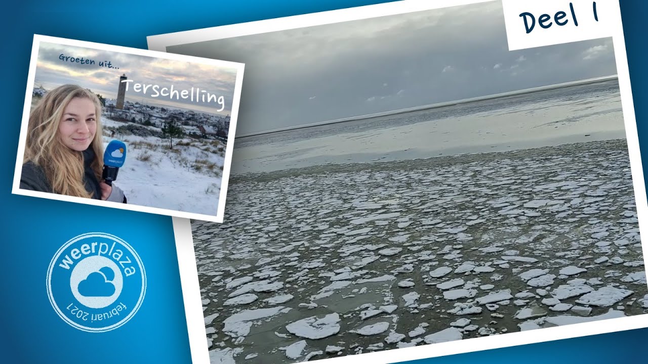 Sneeuwbuien en ijsvorming op de Wadden