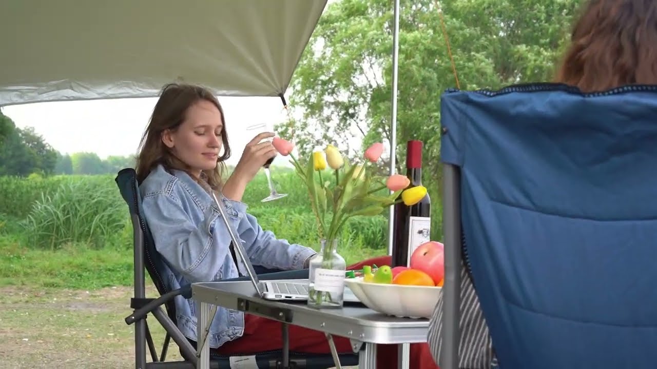 REDCAMP Waterproof Car Awning Sun Shelter Installation Tutorial,Telescoping Aluminum Tarp Poles