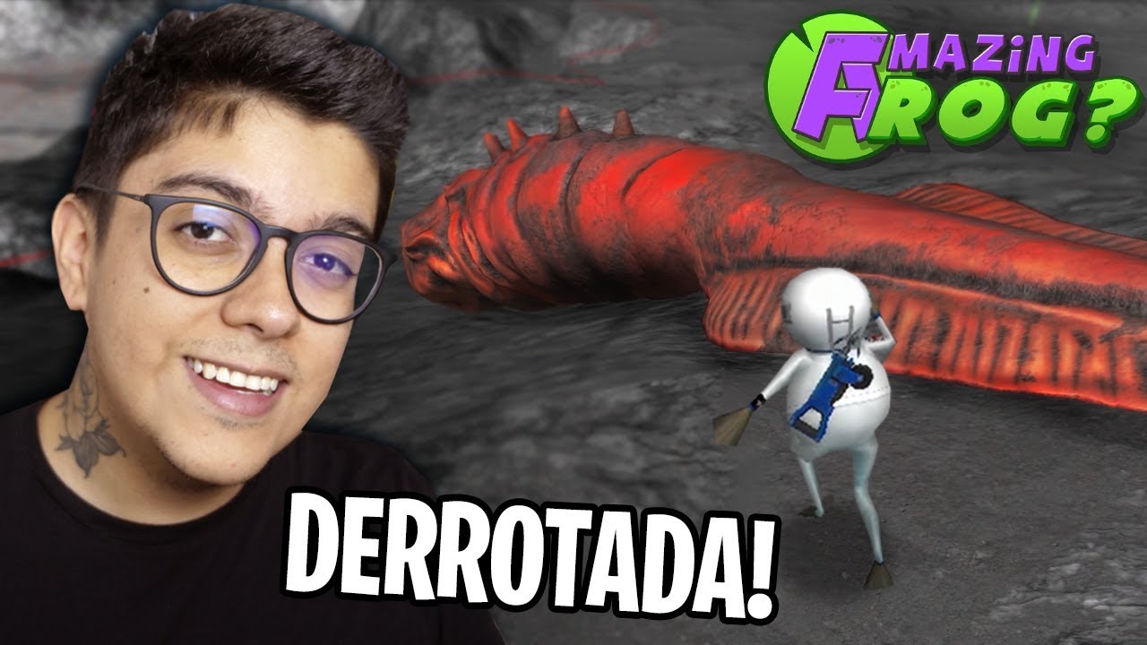 DESTRUÍ A MINHOCA GIGANTE NA LUA! 🐸 - Amazing Frog