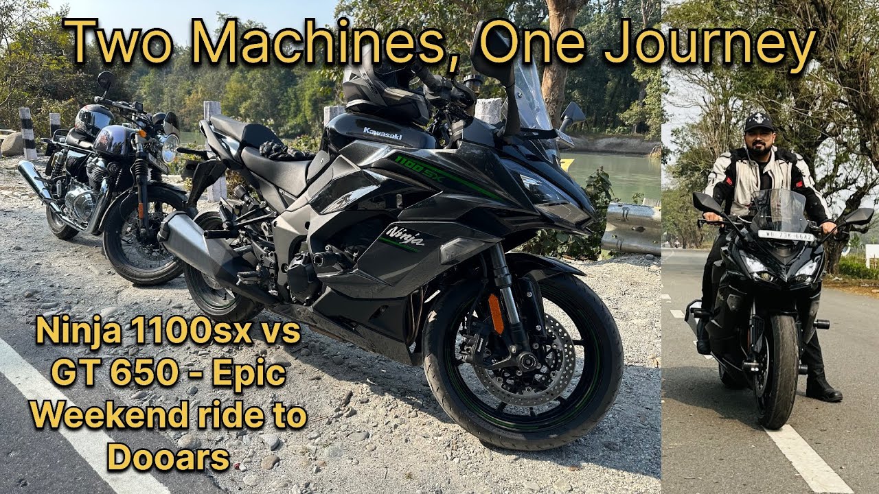 Epic Dooars Motorcycle Ride! Ninja 1100SX & GT 650 | Sevoke to Gajoldoba Day Trip