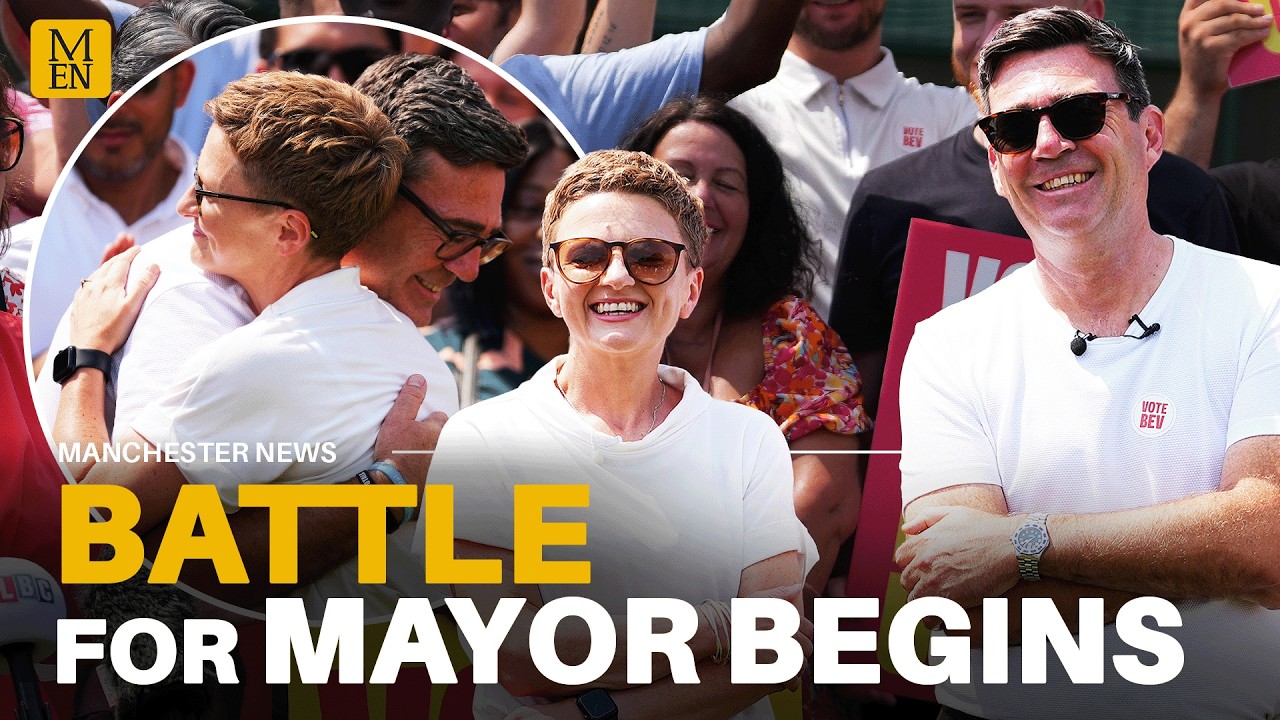 &lsquo;SHE BUILT MANCHESTER!&rsquo; | Burnham returns North to back new candidate as MAJOR battle begins