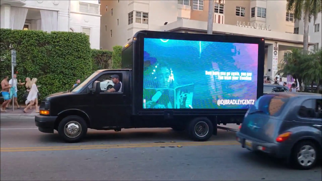 Mobile LED Billboard Truck advertising at Ultra 2018