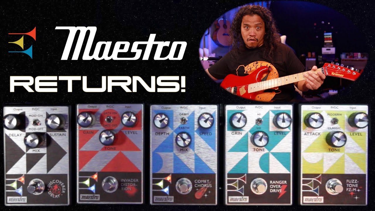 Maestro is BACK, relaunched by Gibson! Hear all 5 Pedals!