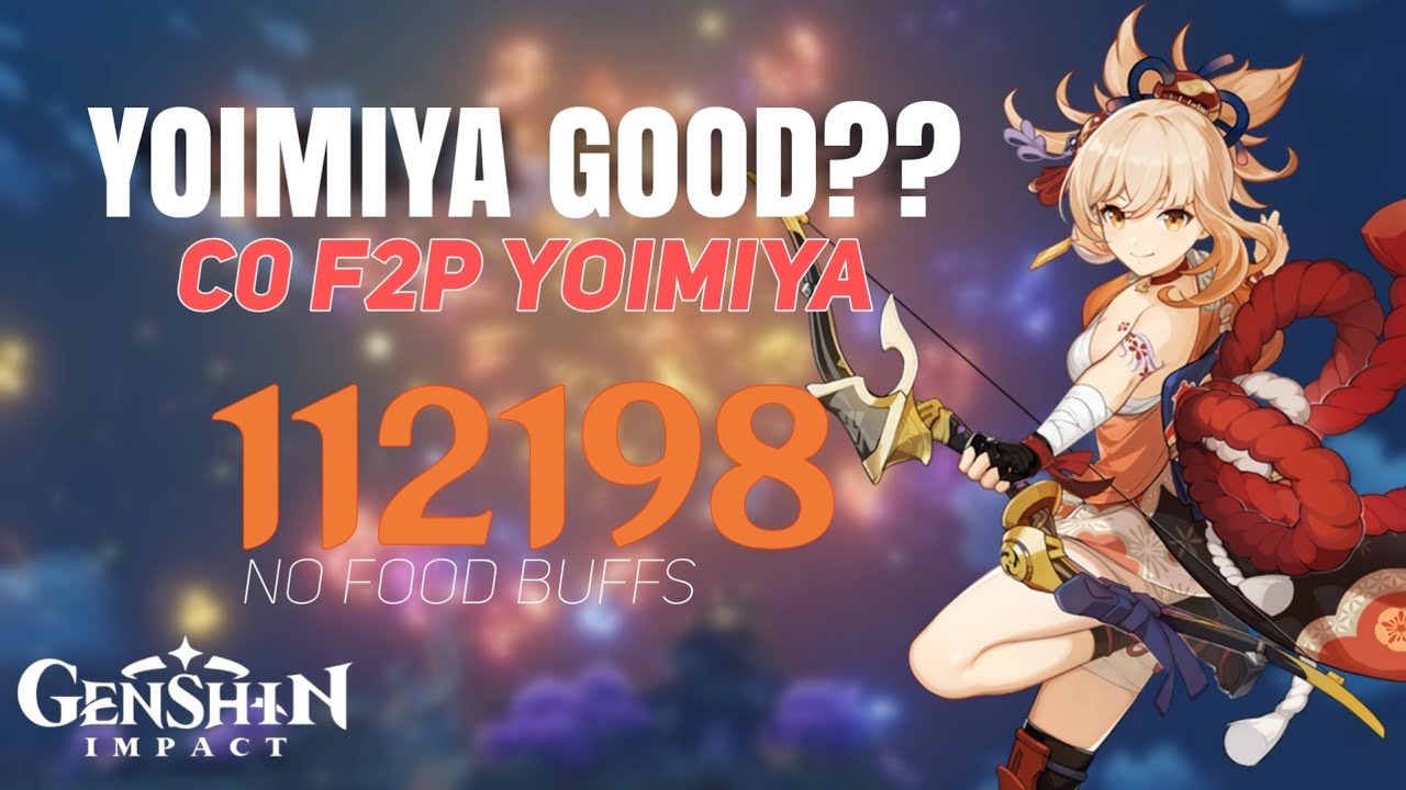 C0 Yoimiya Insane DMG Showcase | Genshin Impact | F2P