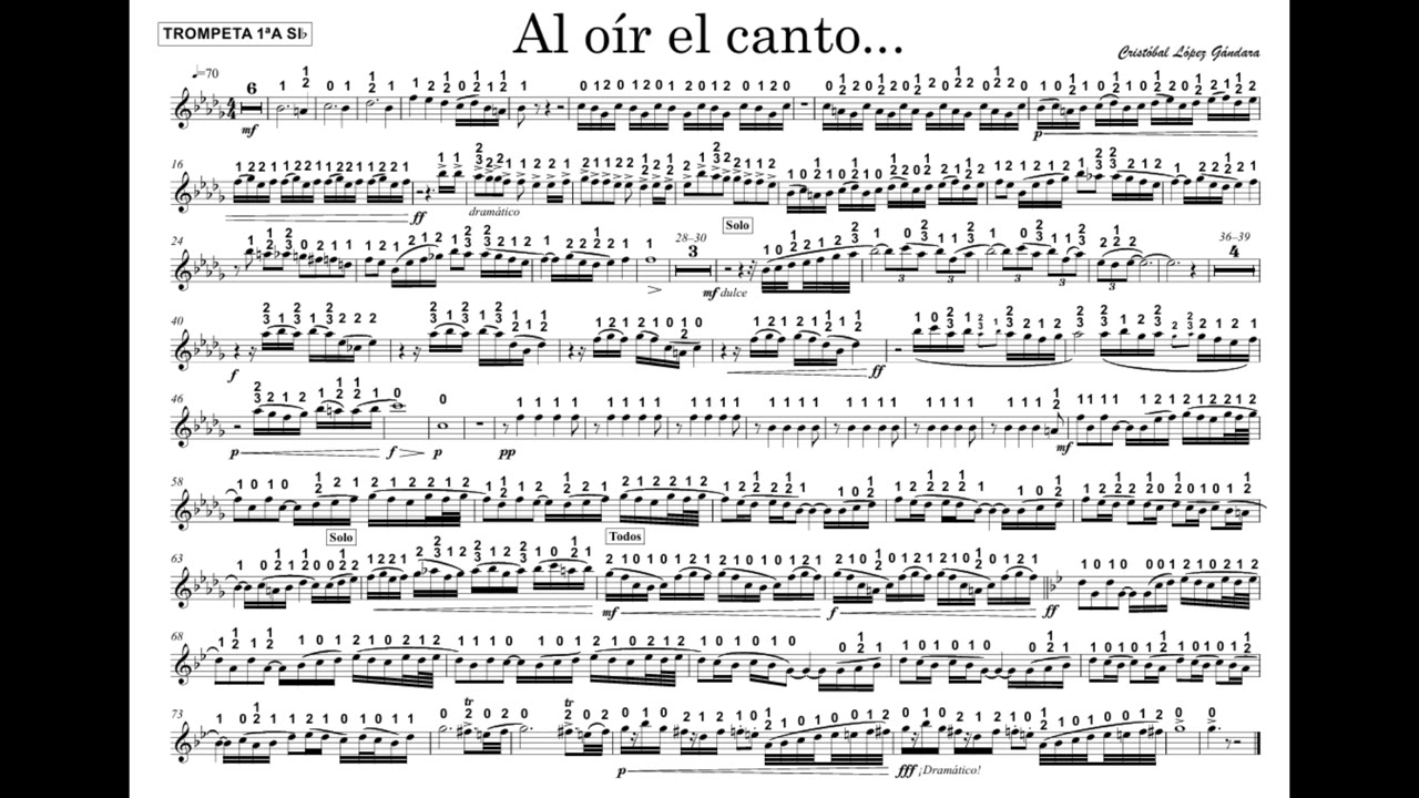 Al oir  el canto