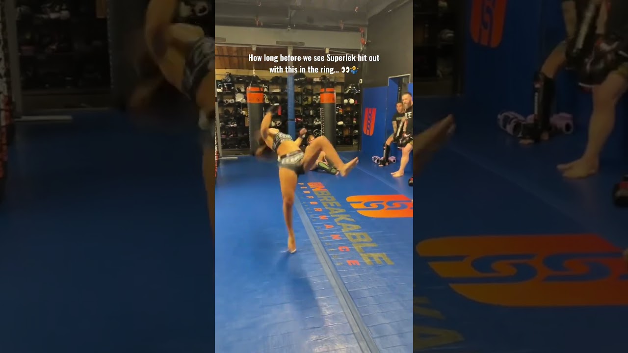 How long before we see Superlek hit out with this in the ring&hellip; 👀🤷&zwj;♂️ #shorts