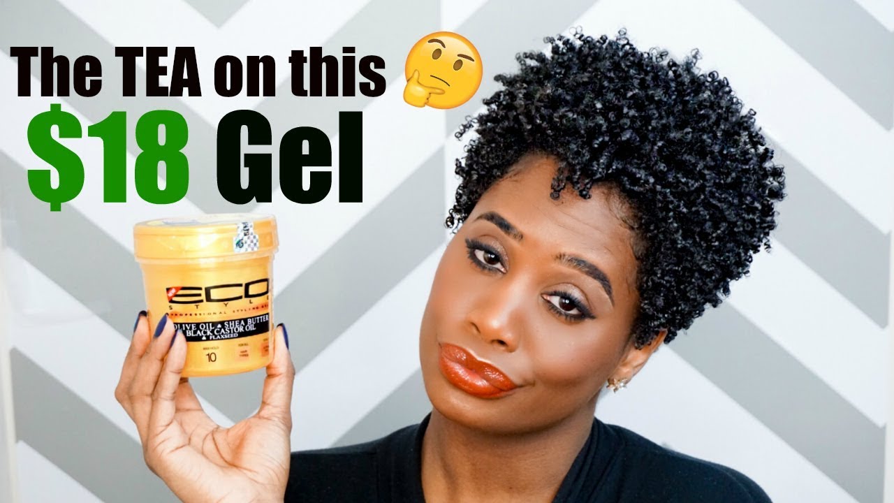 GOLD Eco Styler gel review/demo Wash & Go plus GIVEAWAY | MissKenK