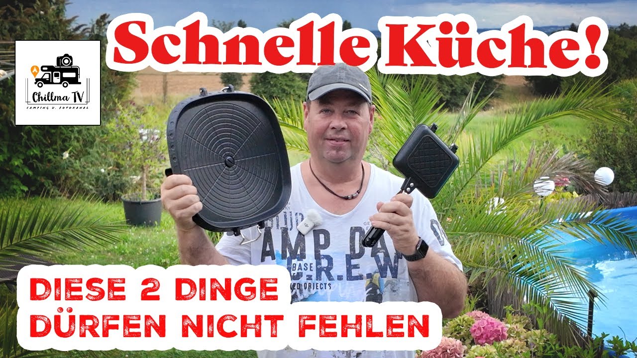 Schnelle Küche beim Camping mit diesen tollen Helferlein 🥪Sandwichemaker und Grillplatte