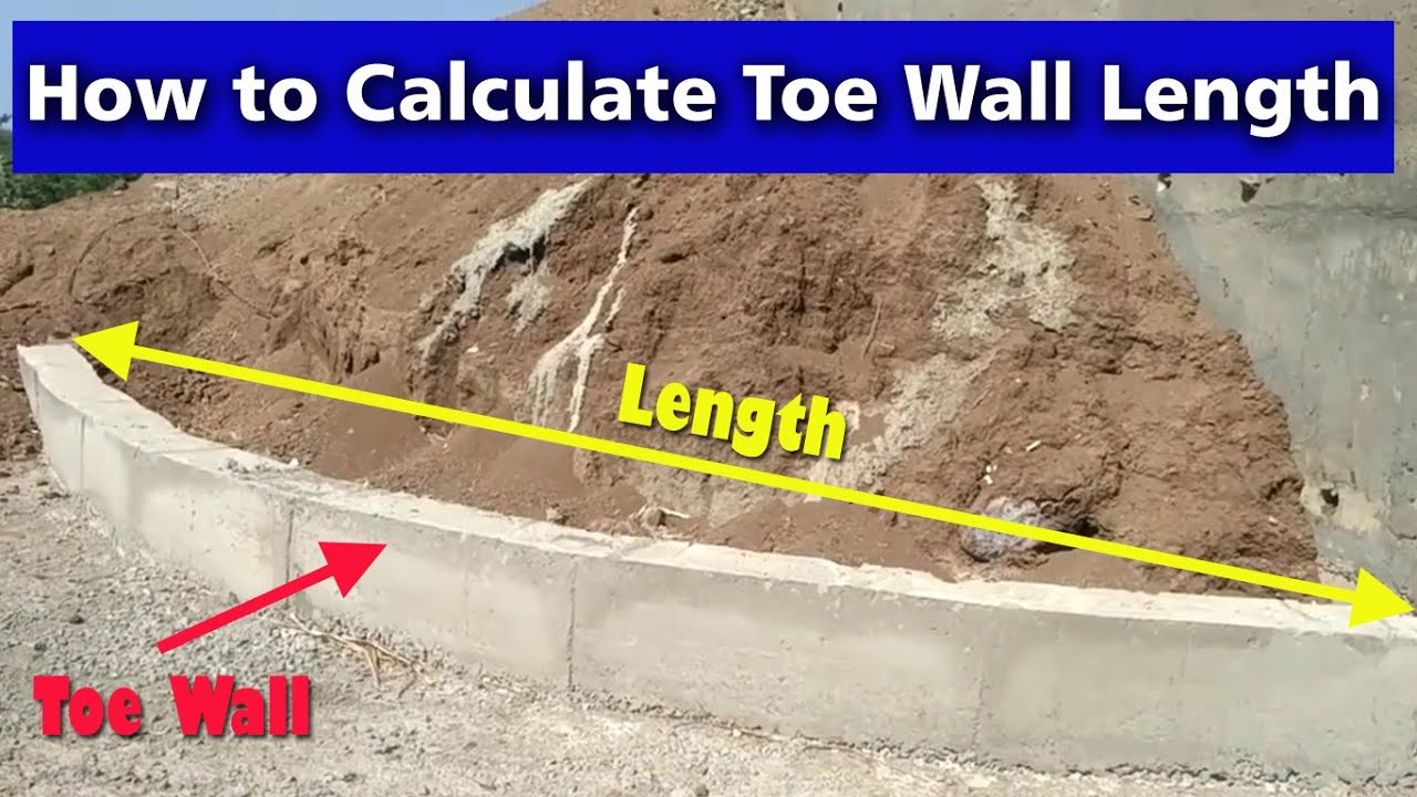How to Calculate Toe Wall Length in Box Culert/Minor Bridge/Major Bridge #civilengineering