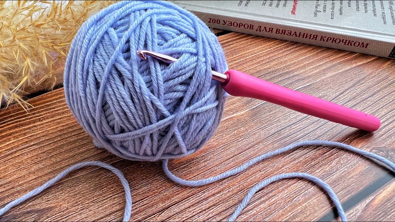 🧶🥰УРА! Я ЕГО СВЯЗАЛА! ПОТРЯСНЫЙ УЗОР КРЮЧКОМ пучки и квадраты! вязание крючком для начинающих