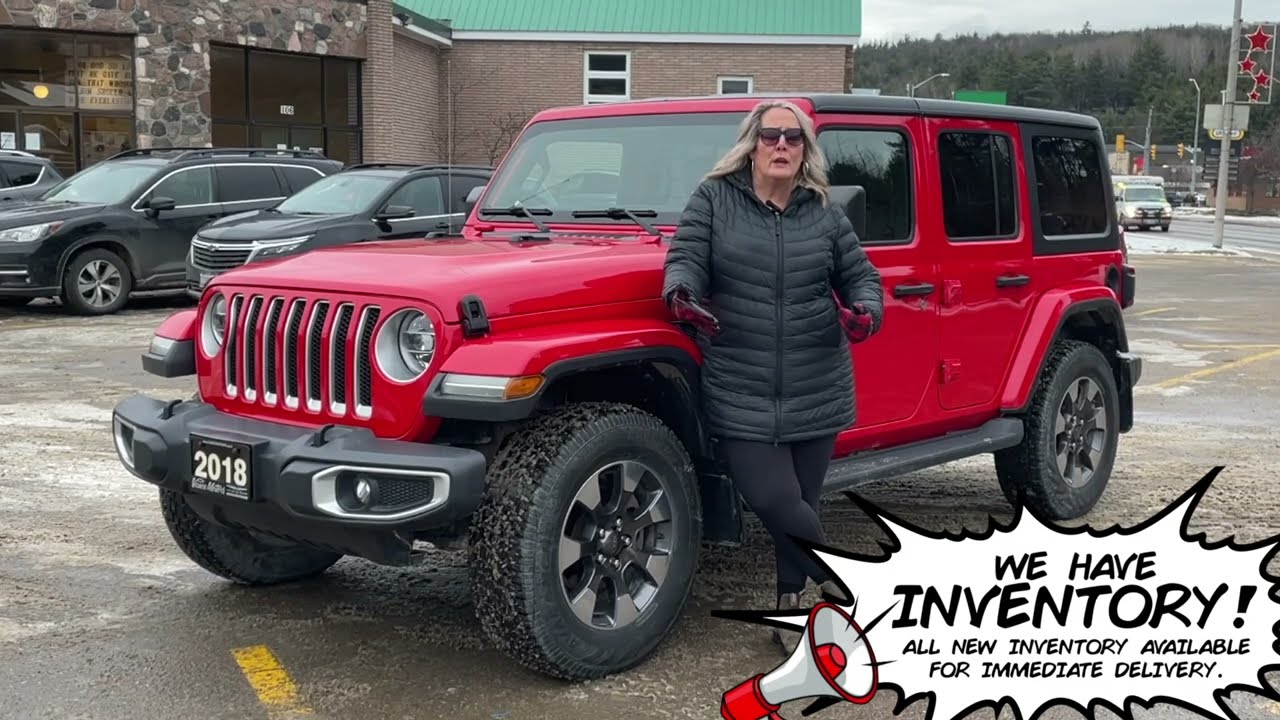 2018 'FIRECRACKER RED' JEEP WRANGLER UNLIMITED SAHARA 4X4