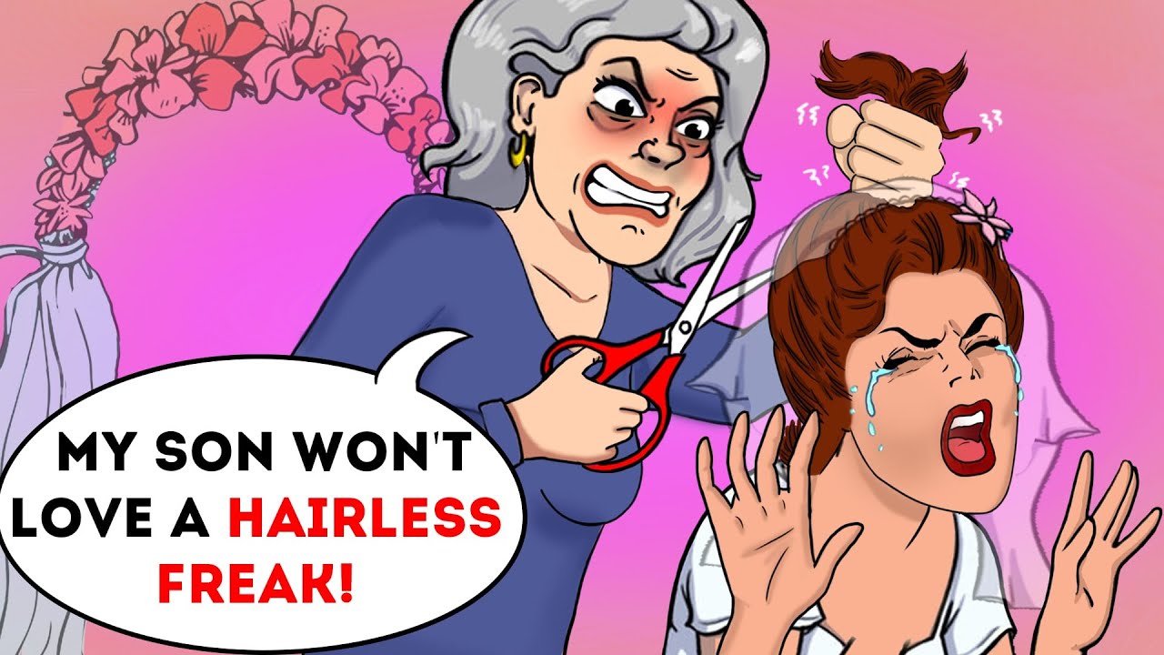 Mother-in-law cut my hair off at the wedding...