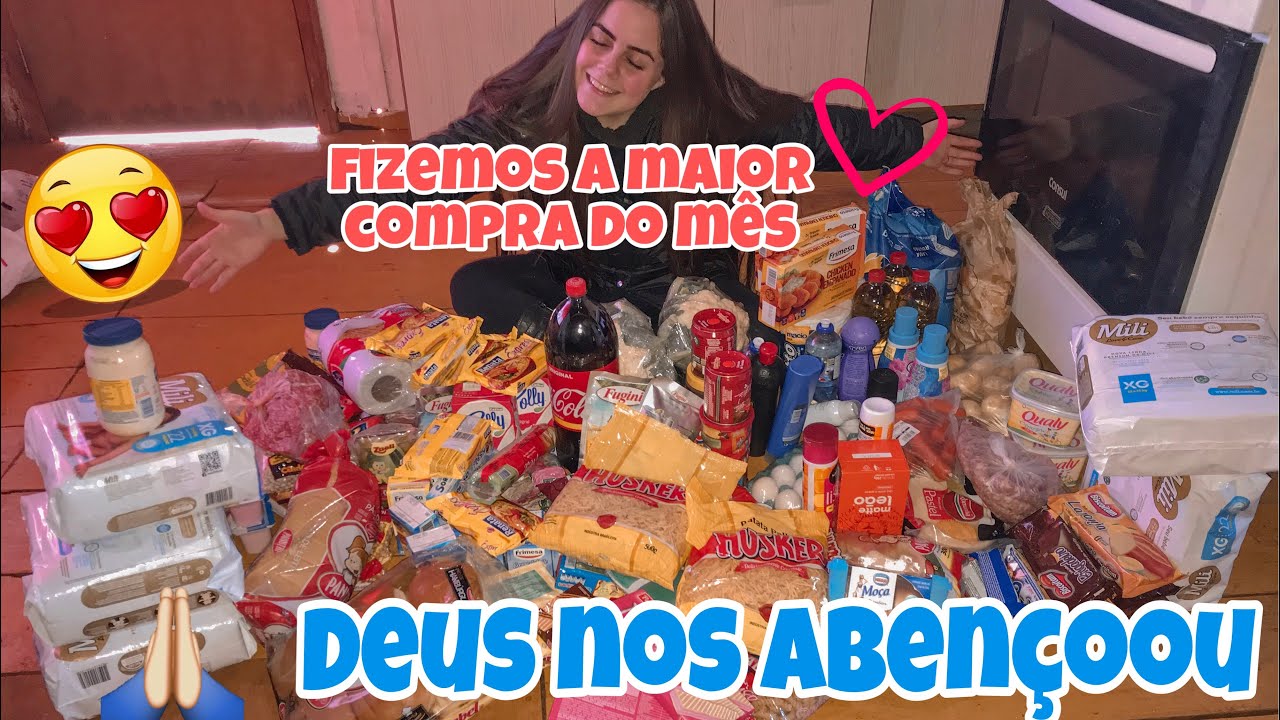 VLOG: NOSSA COMPRA NO SUPERMERCADO! ❤️