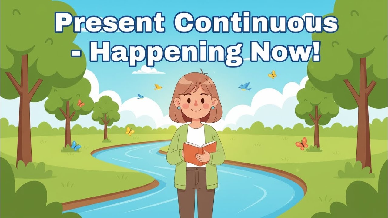 Present Continuous Tense for Beginners | Learn English Through Nature 🌿 | A1 Listening Practice