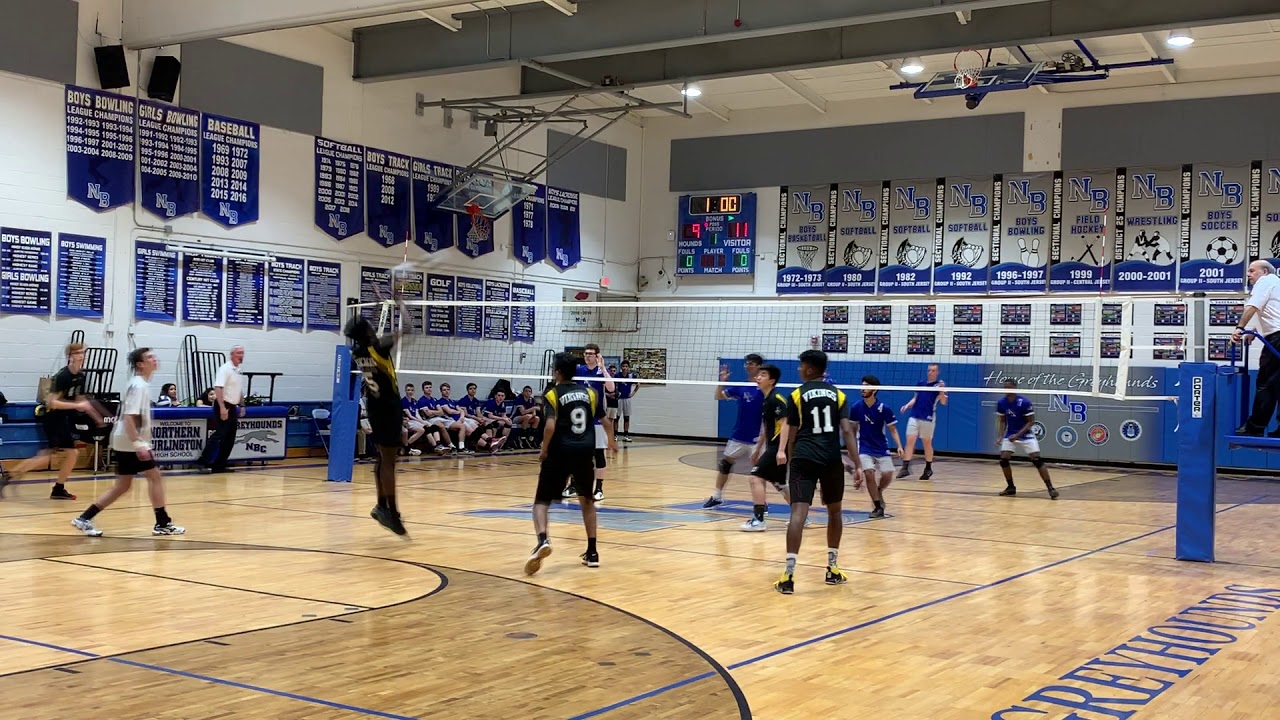 2019 NJ Boys Volleyball, South Brunswick at N. Burlington Game1