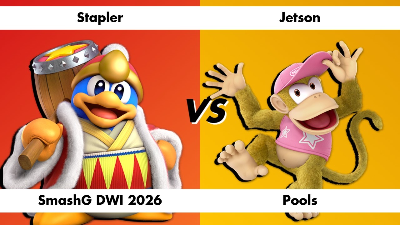SmashG DWI 2026 - Stapler (King Dedede) vs Jetson (Diddy Kong) [Pools]