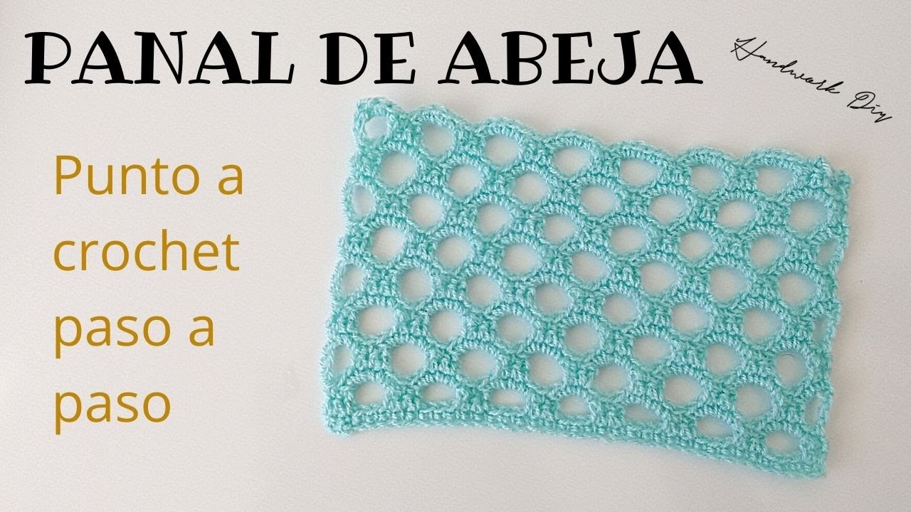 Punto crochet panal de abeja # 82