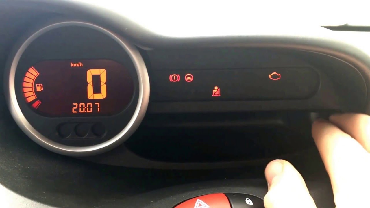 how to Renault Twingo 2 clock adjusting clock setup time Set DIY