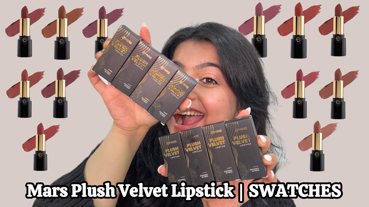 Mars Plush Velvet Lipstick Swatches | ALL SHADES 😍