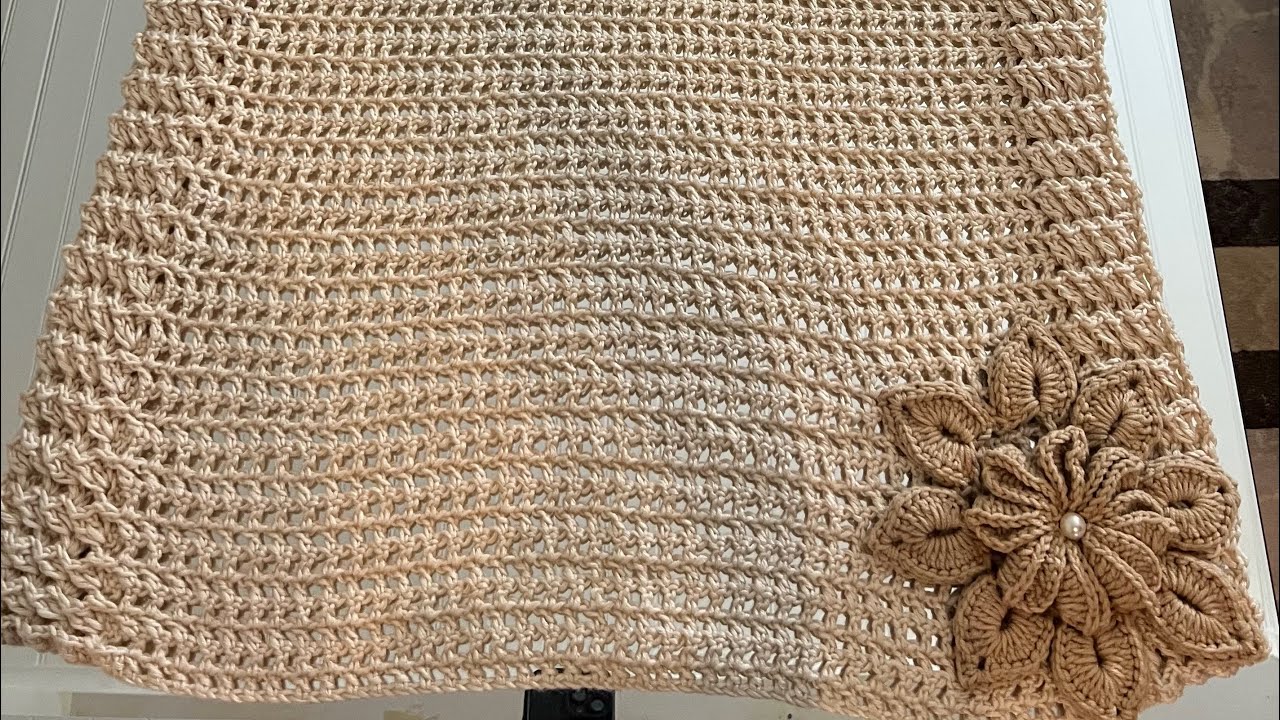 كروشيه 🧶 مفرش طاولة ✨ مع شرح أدق التفاصيل
