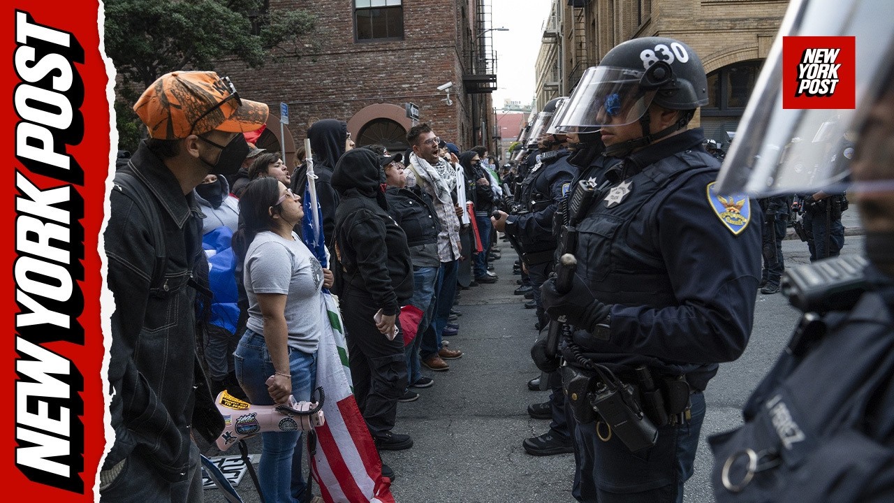 Anti-ICE protesters vandalize and clash with police in San Francisco