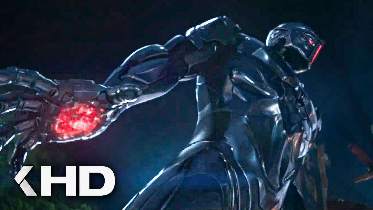 Iron Man Like Robot Fights Alien - Alienoid Clip (2022)