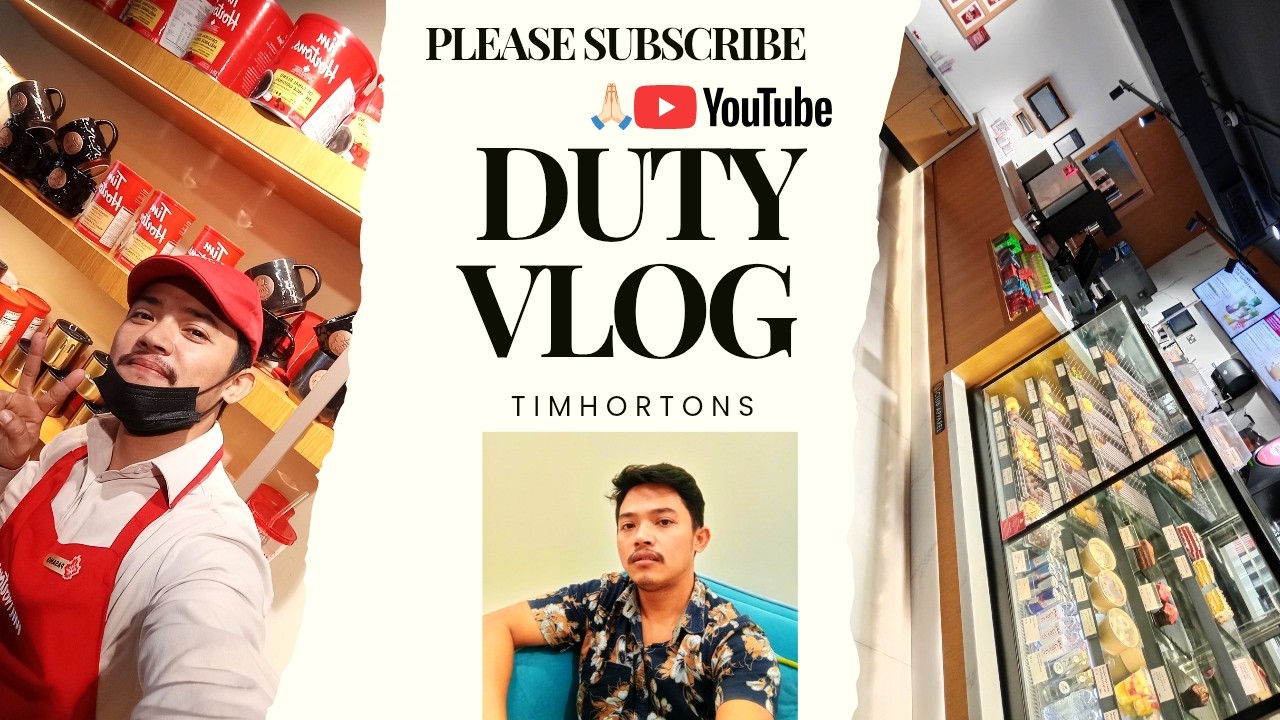Duty time Vlog in Timhortons coffee shop, yestai xa Mero duty vlog♥️ 🙏🏻
