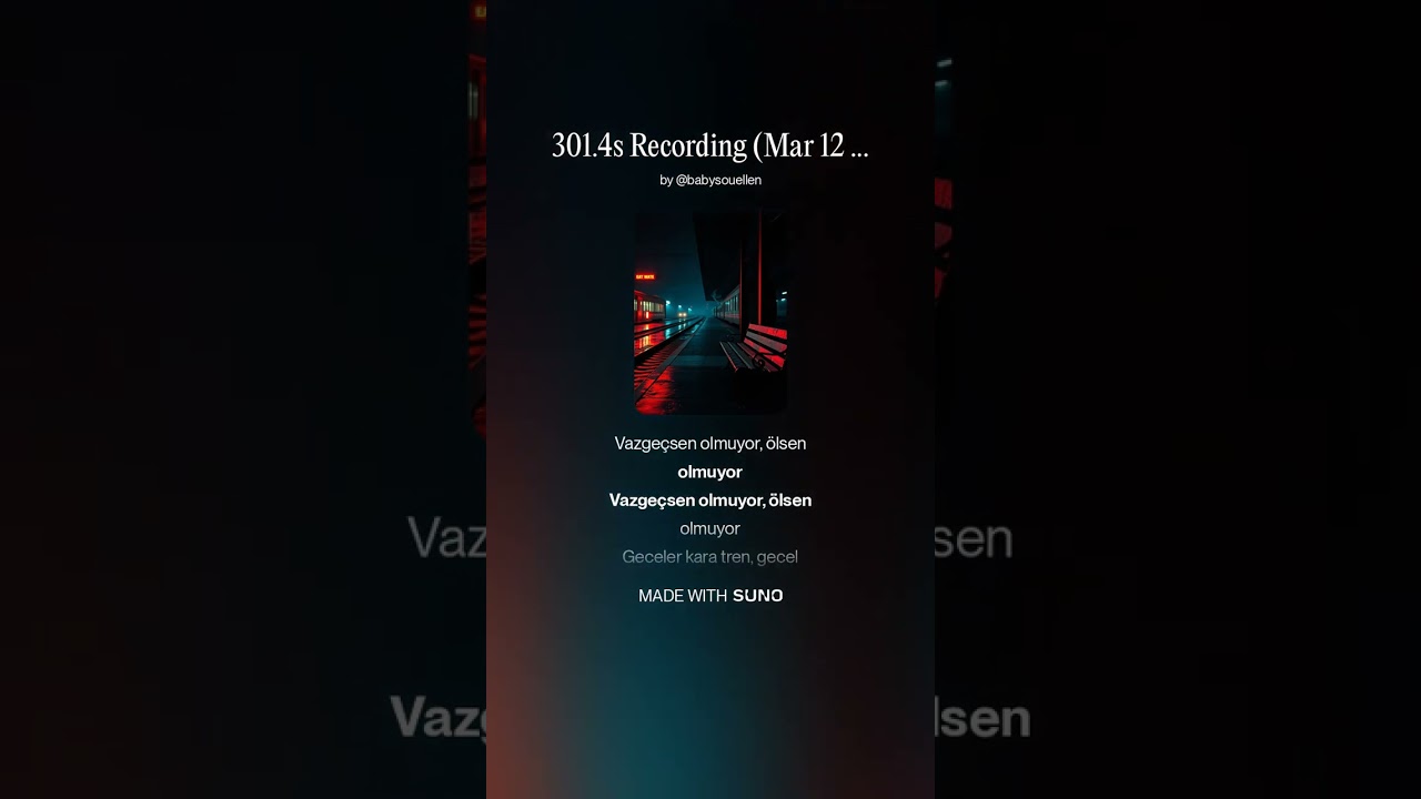 nazan öncel - geceler kara tren metal cover #metal #sunoai #music #nazanöncel #fridaythe13th