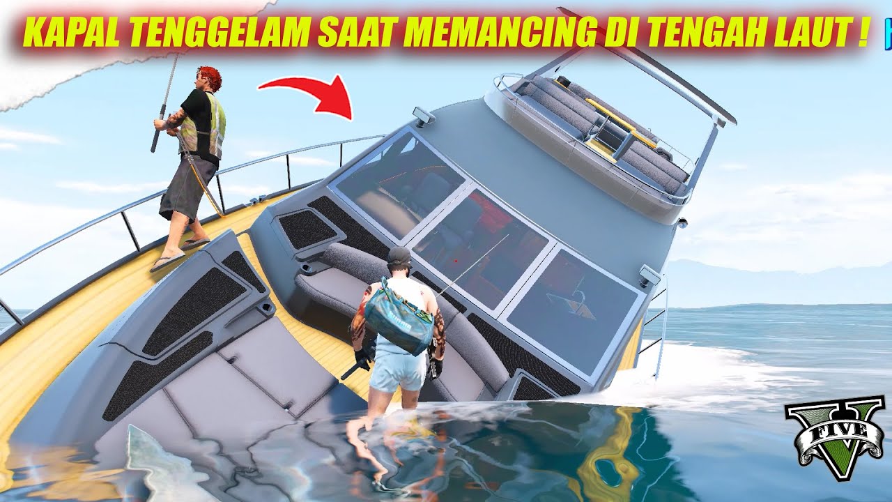 TENGGELAMNYA KAPAL KEIZERZ SAAT MEMANCING DI TENGAH LAUT ?!! 😱😱 | GTA V ROLEPLAY INDONESIA