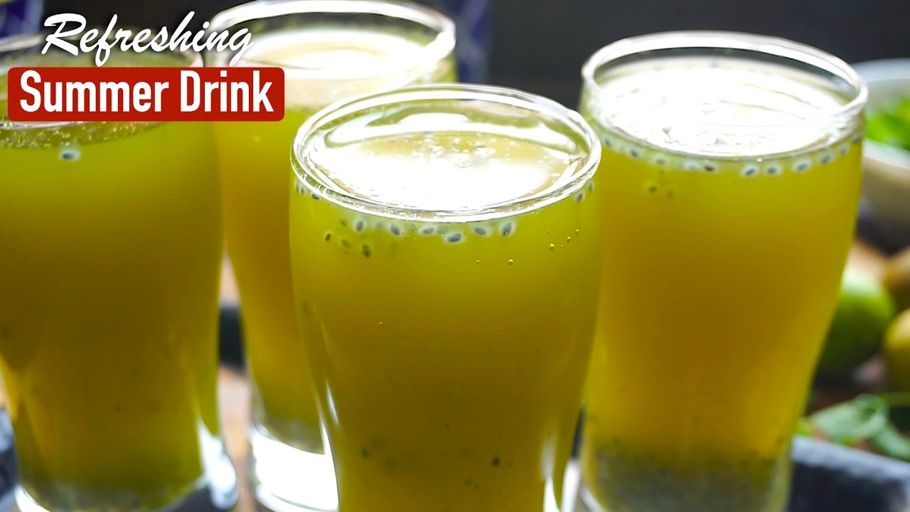 Refreshing summer drink | lemon mint juice with jaggery | lemon juice | nimbu pudina juice