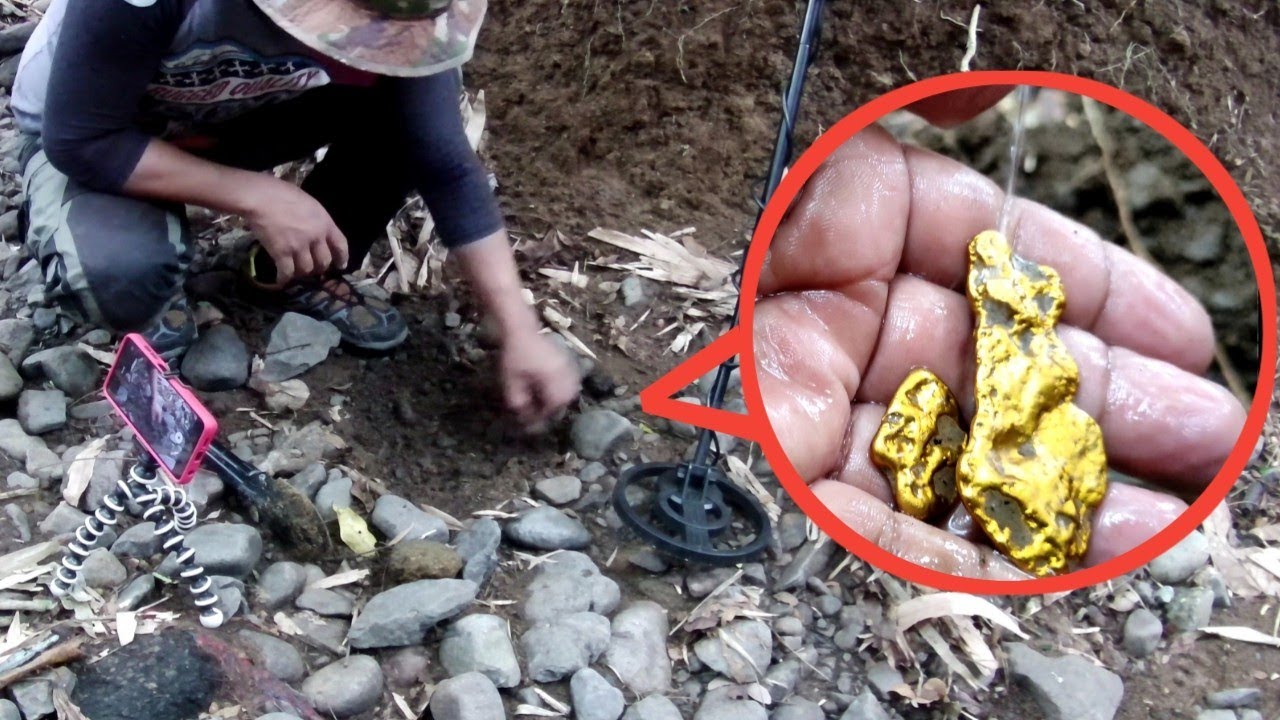 Ep3. Gold detector series ||  huge volcanic gold nugget found in the dead volcanic river