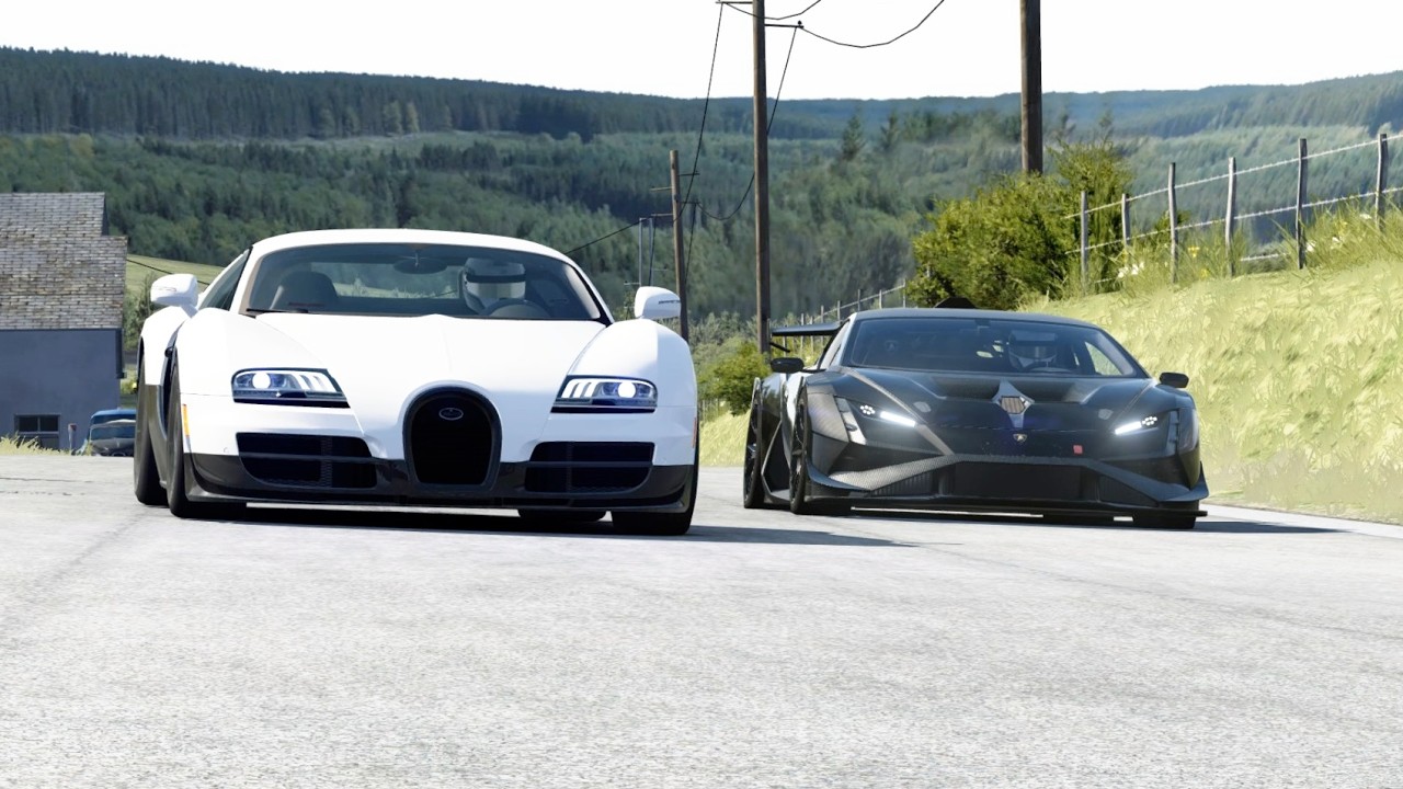 The Fast Lamborghini Huracan Trofeo EVO vs Hypercars Bugatti, Ferrari & Superbike Kawasaki H2