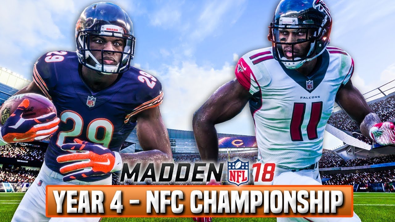 Madden 18 Bears Franchise Year 4 - NFC Title Game vs Falcons - Ep.78