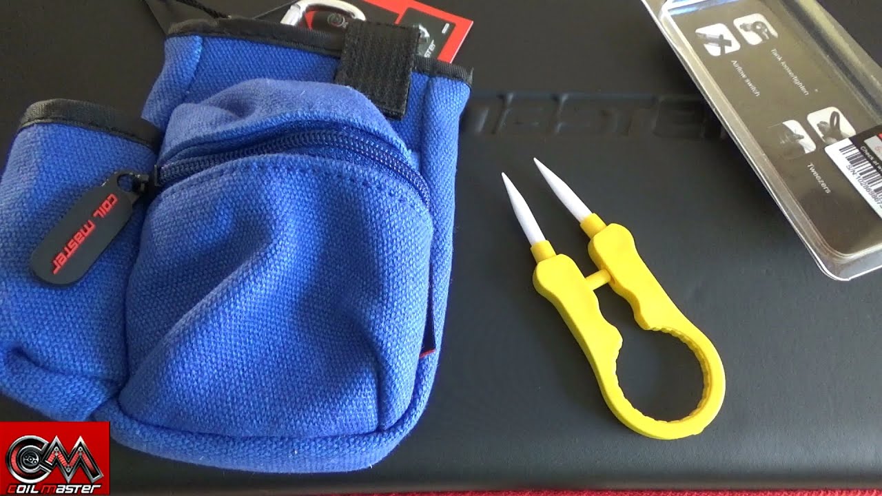 Аксессуары для парильщиков. Продукция Coil Master: Pbag, Kbag, Vape Tweezer, T-shirts.