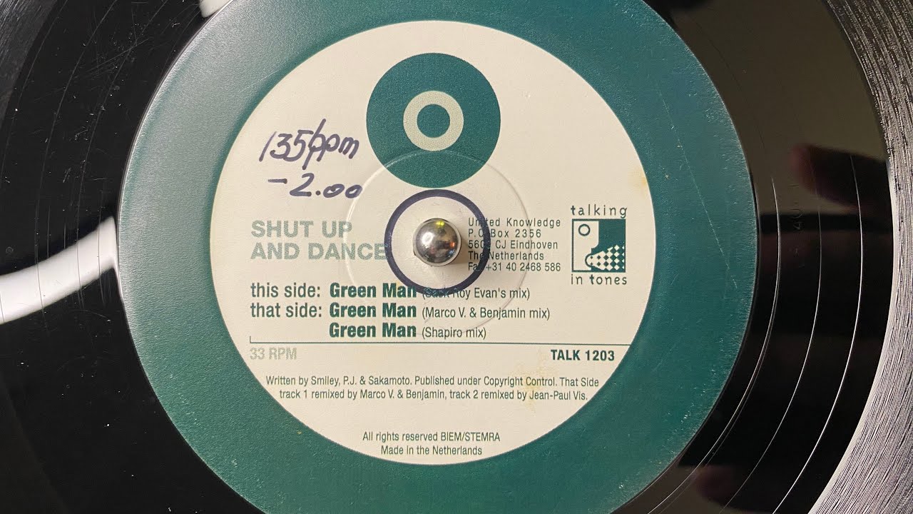 Shut Up And Dance – Green Man (Shapiro Mix) - Talking In Tones – TALK 1203 (1998)