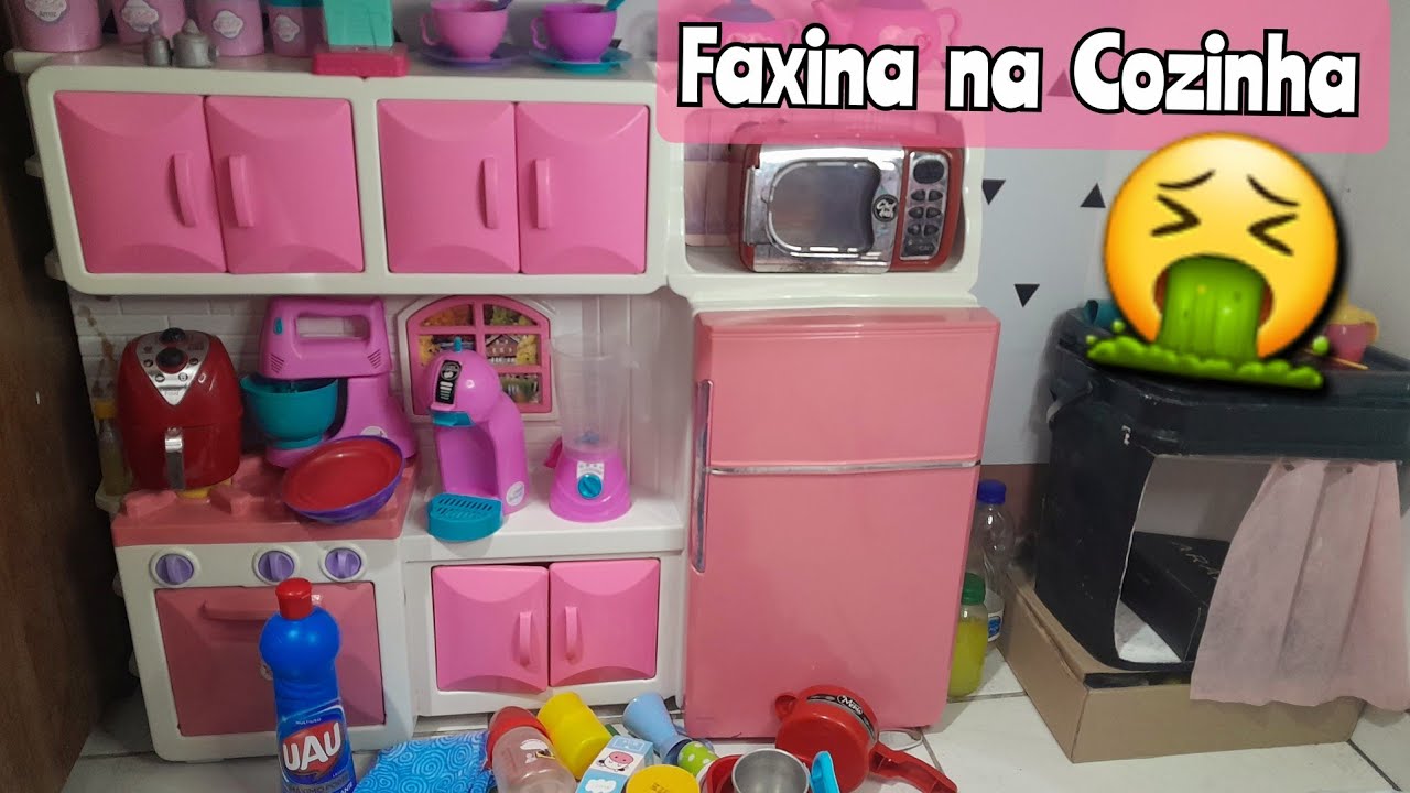 Faxina Pesadona na Cozinha de Brinquedo