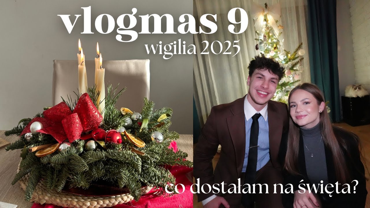 vlogmas 9 - wigilia - co dostałam na święta?, pakowanie prezentów