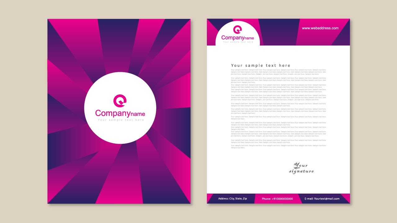 Letterhead Design in Adobe Illustrator