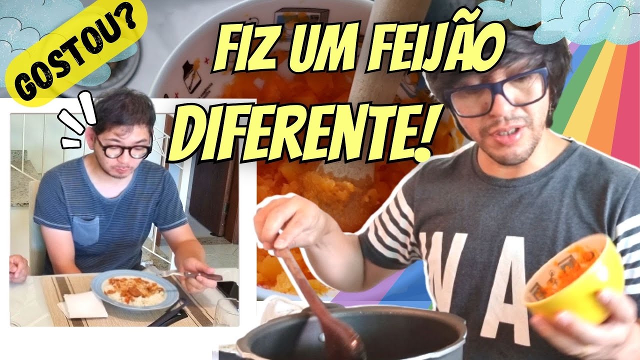 FEIJÃO COM CENOURA - ENGROSSANDO O CALDO - LIMPANDO A ÁREA DA CHURRASQUEIRA - CASAL GAY E FILHO PET
