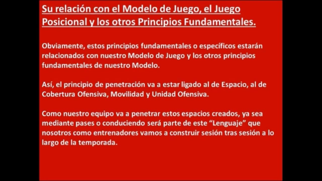 LOS PRINCIPIOS FUNDAMENTALES en el Ataque. 2da PARTE.EL PRINCIPIO DE PENETRACIÓN.
