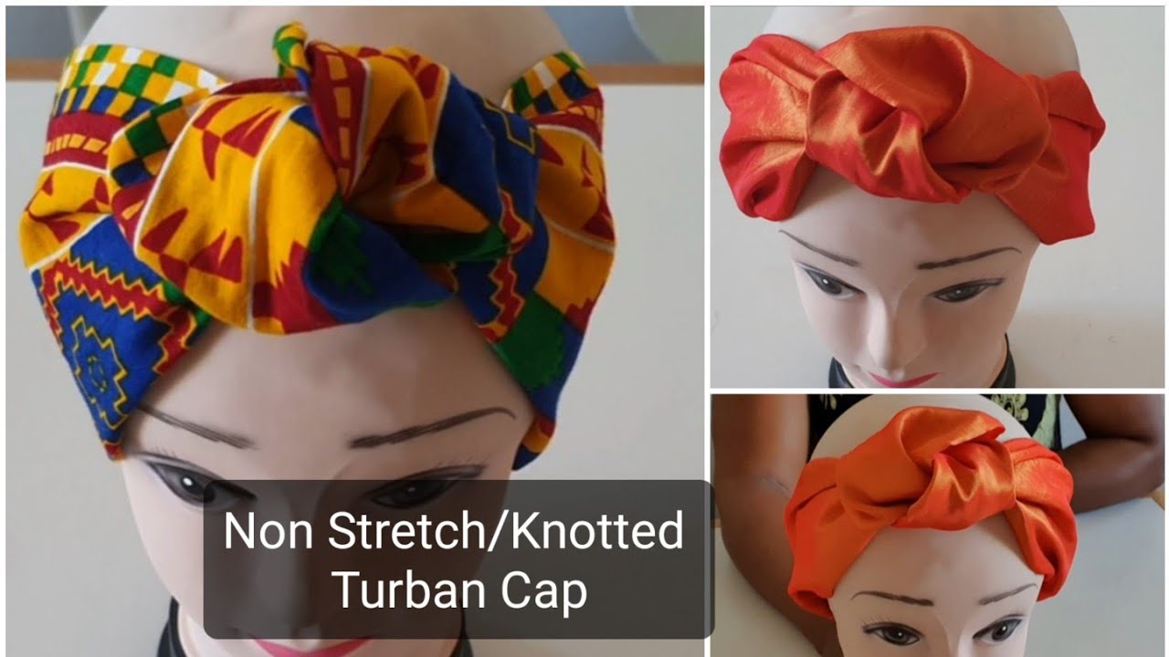 How To Make A Non Stretch Material/Knotted Head Band Step By Step