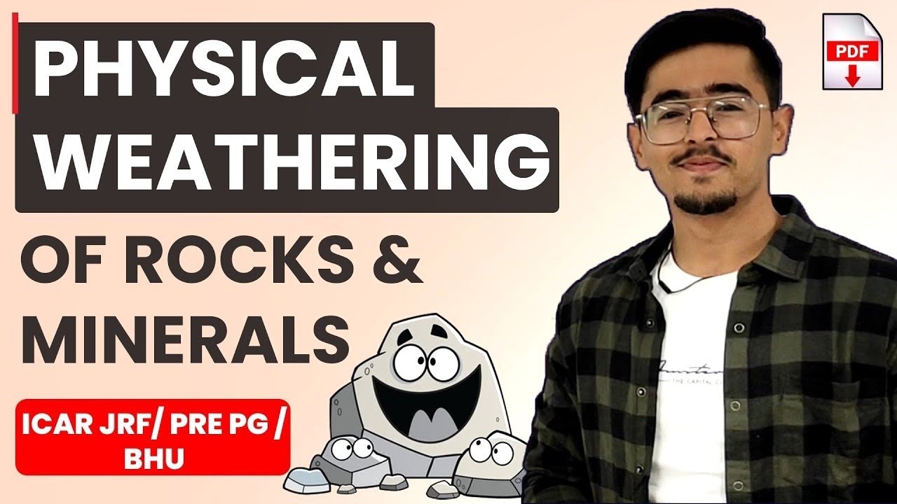 Physical Weathering Of Rocks | Effect Of Temperature Water & Wind #soilscience #jrf2023